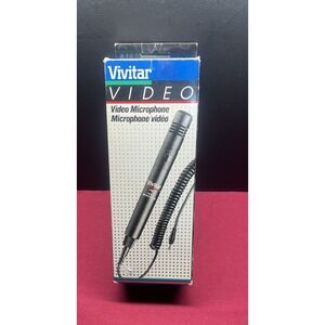 Vivitar Video Microphone VM-1 #058051  Box Is Beat up, Microphone & Case Is New